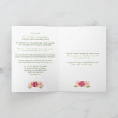 Beerdigung Dankeschön Karten | Aquarellfarbenes Fo (Innenseite)