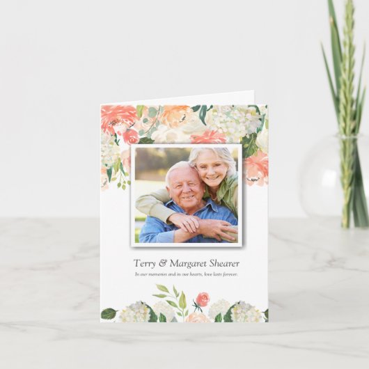 Beerdigung Dankeschön Karten | Blumenwiese (Vorderseite)