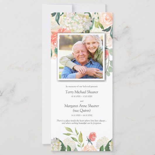 Beerdigung Dankeschön Karten | Blumenwiesen 1 (Vorderseite)