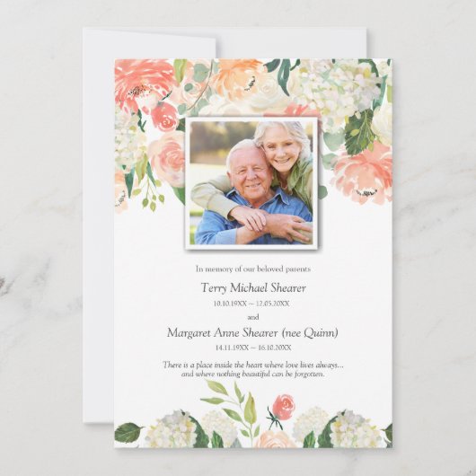 Beerdigung Dankeschön Karten | Blumenwiesen 3 (Vorderseite)