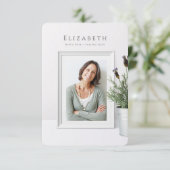 Beerdigung Dankeschön Karten | Einfach elegant (Stehend Vorderseite)