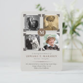 Beerdigung Dankeschön Karten | Erinnerungen mit Ge (Stehend Vorderseite)