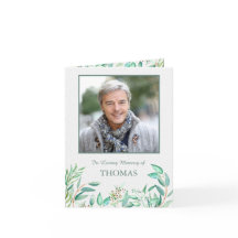 Beerdigung Dankeschön Karten | Eucalyptus Watercol