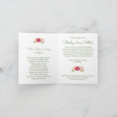 Beerdigung Dankeschön Karten | Florals 5 (Innenseite)