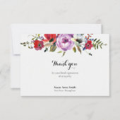 Beerdigung Dankeschön Karten | Forest Florals (Vorderseite)