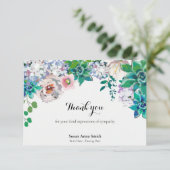 Beerdigung Dankeschön Karten | Friedlicher Garten (Stehend Vorderseite)