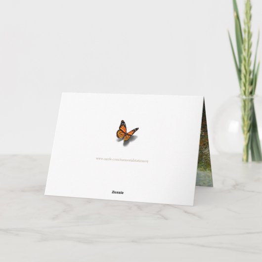 Beerdigung Dankeschön Karten | Garten (Rückseite)