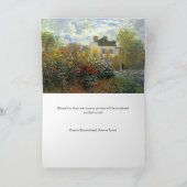 Beerdigung Dankeschön Karten | Garten (Innenseite)