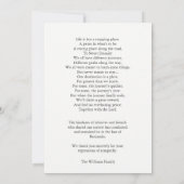 Beerdigung Dankeschön Karten | Gedächtnis eines ge (Rückseite)