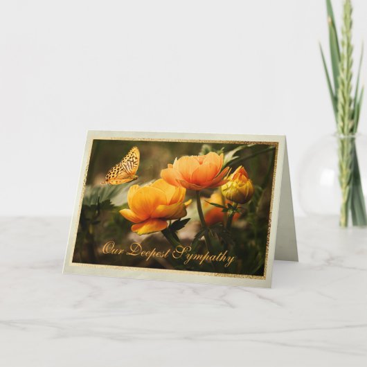 Beerdigung Dankeschön Karten | Heartfelt Butterfly (Vorderseite)