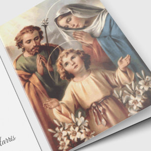 Beerdigung Dankeschön Karten Heilige Familie 02