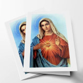 Beerdigung Dankeschön Karten | Heiliges Herz Mary