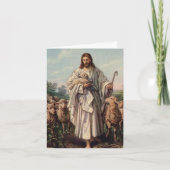 Beerdigung Dankeschön Karten | Jesus Good Shepherd (Vorderseite)
