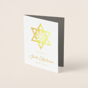 Beerdigung Dankeschön Karten jüdisch   Goldfolie