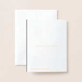 Beerdigung Dankeschön Karten jüdisch | Goldfolie (Rückseite mit Umschlag)