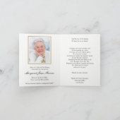 Beerdigung Dankeschön Karten | Madonna mit den Ros (Innenseite)