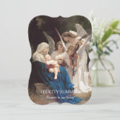 Beerdigung Dankeschön Karten | Mary Song of Angels (Stehend Vorderseite)