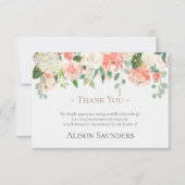 Beerdigung Dankeschön Karten | Pfirsiche und Creme (Vorderseite)