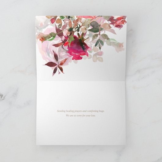 Beerdigung Dankeschön Karten | ROSE (Innenseite)