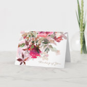 Beerdigung Dankeschön Karten | ROSE (Vorderseite)