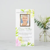 Beerdigung Dankeschön Karten | ROSE 1 (Stehend Vorderseite)