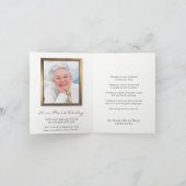 Beerdigung Dankeschön Karten | Rose für antiken Te (Innenseite)