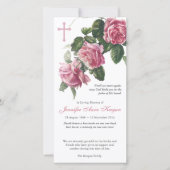 Beerdigung Dankeschön Karten | Rose für antiken Te (Vorderseite)