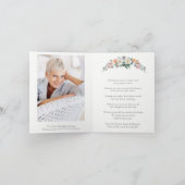 Beerdigung Dankeschön Karten | Rose für Wasserfarb (Innenseite)