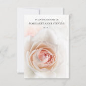 Beerdigung Dankeschön Karten | Schöne Rose (Vorderseite)