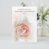 Beerdigung Dankeschön Karten | Schöne Rose (Stehend Vorderseite)