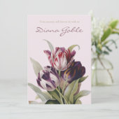 Beerdigung Dankeschön Karten | Schöne Tulissen (Stehend Vorderseite)