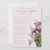 Beerdigung Dankeschön Karten | Schöne Tulissen (Rückseite)