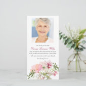 Beerdigung Dankeschön Karten | Soft Florals (Stehend Vorderseite)