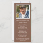 Beerdigung Dankeschön Karten | Sunset Golf (Rückseite)