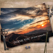 Beerdigung Dankeschön Karten | Utah Sunset