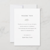 Beerdigung Dankeschön Note Card Dankeskarte (Vorderseite)