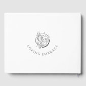 Beerdigung Das Herz und die Blume des Gästebuches. Gästebuch (Rückseite)