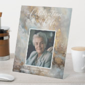 Beerdigung der Beerdigung des Abstrakten Lebens Sockelschild (In Situ)