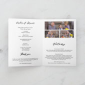 Beerdigung der Beerdigung von Lebensobituary Foto Programm (Innenseite)