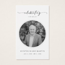 Beerdigung der Beerdigungskarte für das Foto des L