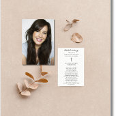 Beerdigung der Beerdigungskarte für das Foto des L Karte