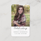 Beerdigung der Beerdigungskarte für das Foto des L Visitenkarte (Vorderseite)