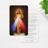 Beerdigung der Gebetskarte | Göttliche Barmherzigk (Schreibtisch)