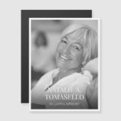 Beerdigung der Gedenkkarte des Lebensdenkmals Beer Magnetkarte (Vorne/Hinten)