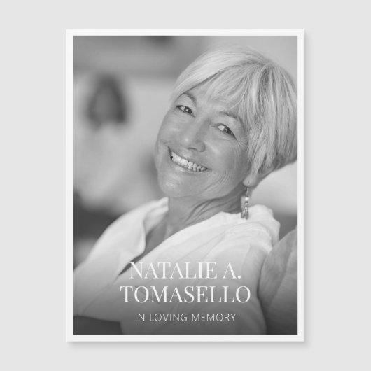 Beerdigung der Gedenkkarte des Lebensdenkmals Beer Magnetkarte (Vorderseite)