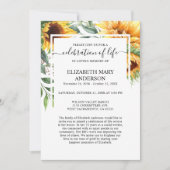 Beerdigung der Gedenkstätte zur Beerdigung von Son Einladung (Vorderseite)