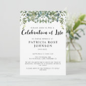 Beerdigung der Lebensankündigung Einladung (Stehend Vorderseite)