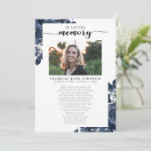 Beerdigung der Lebensbeerdigungskarte Ankündigung (Stehend Vorderseite)