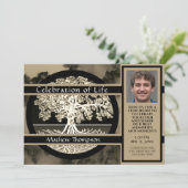 Beerdigung der Lebensbeerdigungskarte Einladung (Stehend Vorderseite)