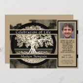 Beerdigung der Lebensbeerdigungskarte Einladung (Vorne/Hinten)